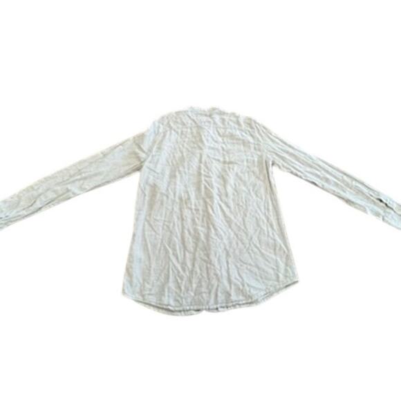 "HOLLISTER" Womens Button Up Linen Blend Top SZ S Cottagecore Praire Farm Core - Picture 2 of 9